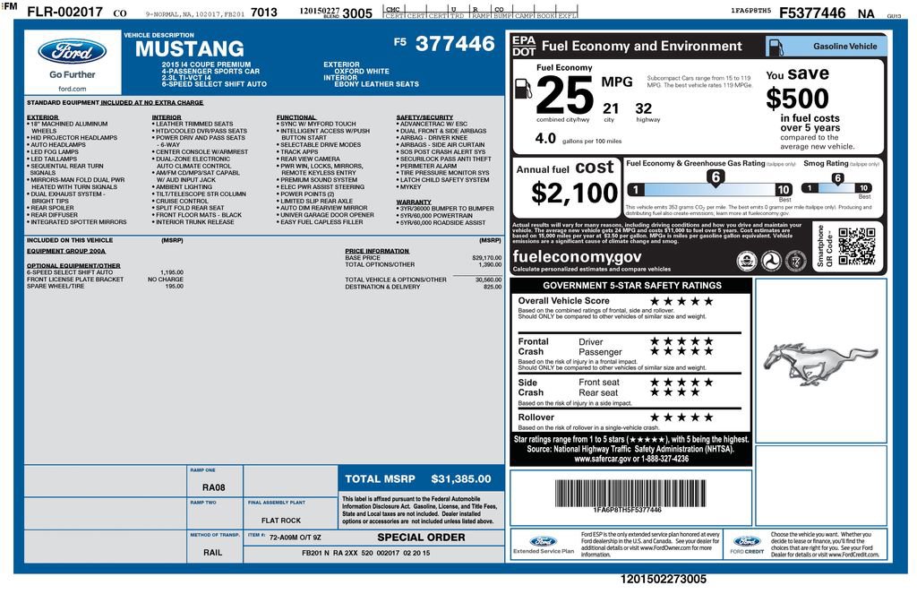 Used 2015 Ford Mustang Premium image 29