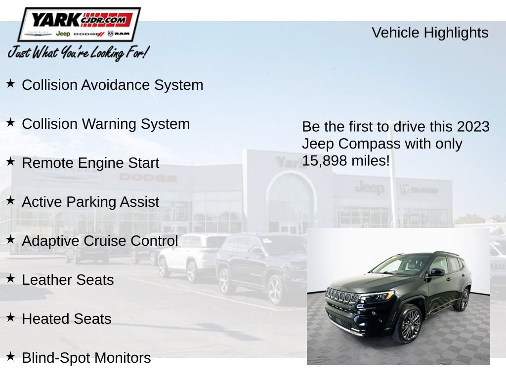 Certified 2023 Jeep Compass High Altitude AWD/4WD image 13