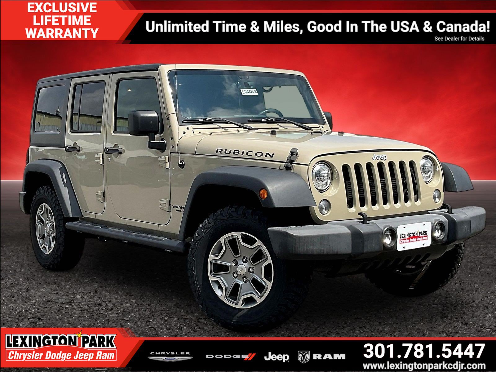 Used 2017 Jeep Wrangler Unlimited Rubicon w/ Dual Top Group AWD/4WD image 1