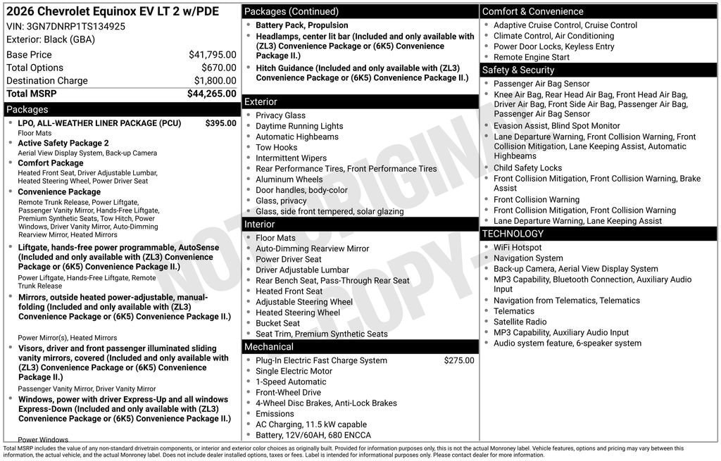 New 2026 Chevrolet Equinox EV LT FWD image 10