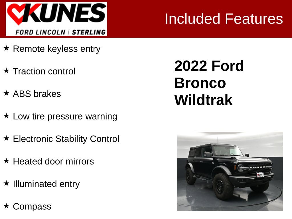 Used 2022 Ford Bronco Wildtrak AWD/4WD image 2