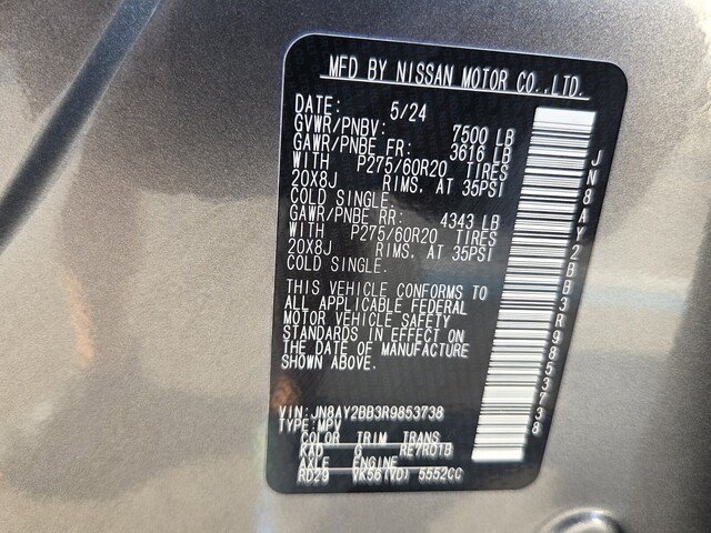 Used 2024 Nissan Armada SL w/ Captain's Chairs Package AWD/4WD image 17