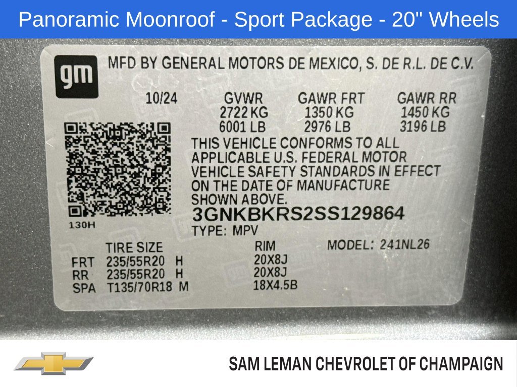 Used 2025 Chevrolet Blazer RS w/ LPO, 'HIT The Road' Package AWD/4WD image 32