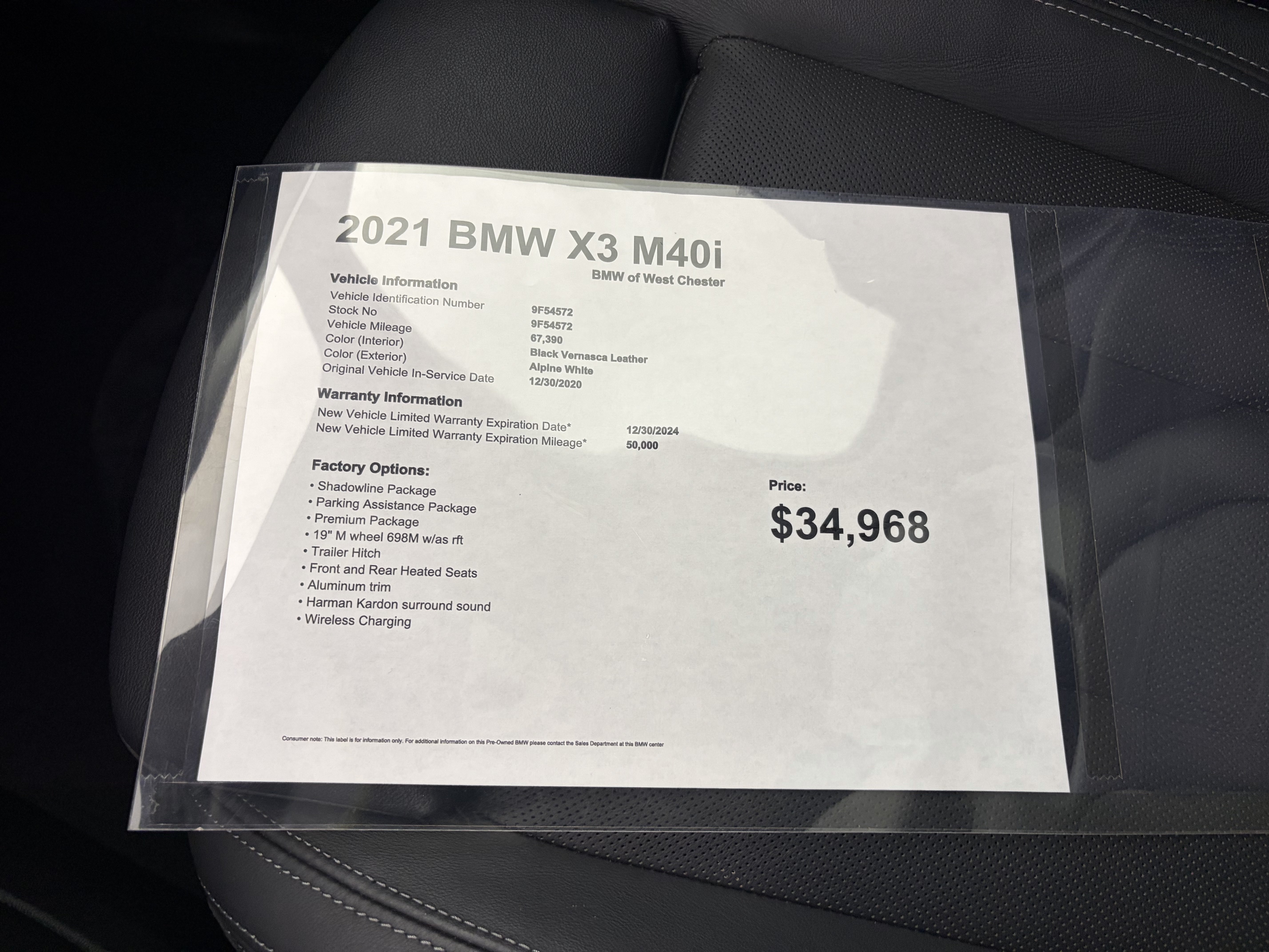 Used 2021 BMW X3 M40i w/ Premium Package AWD/4WD image 18