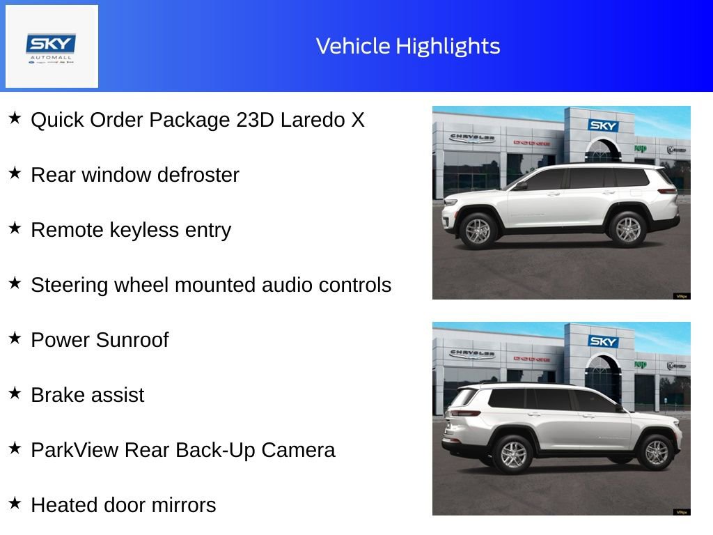 New 2025 Jeep Grand Cherokee L Laredo image 11