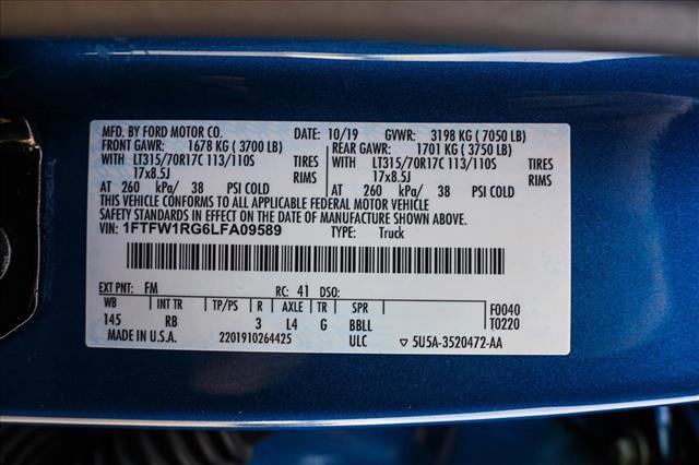 Used 2020 Ford F150 Raptor w/ Equipment Group 802A Luxury image 29