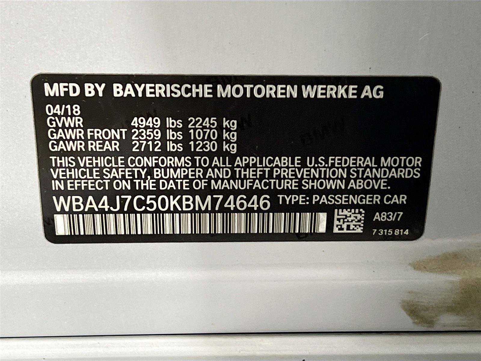 Used 2019 BMW 440i Gran Coupe xDrive w/ Convenience Package AWD/4WD image 34
