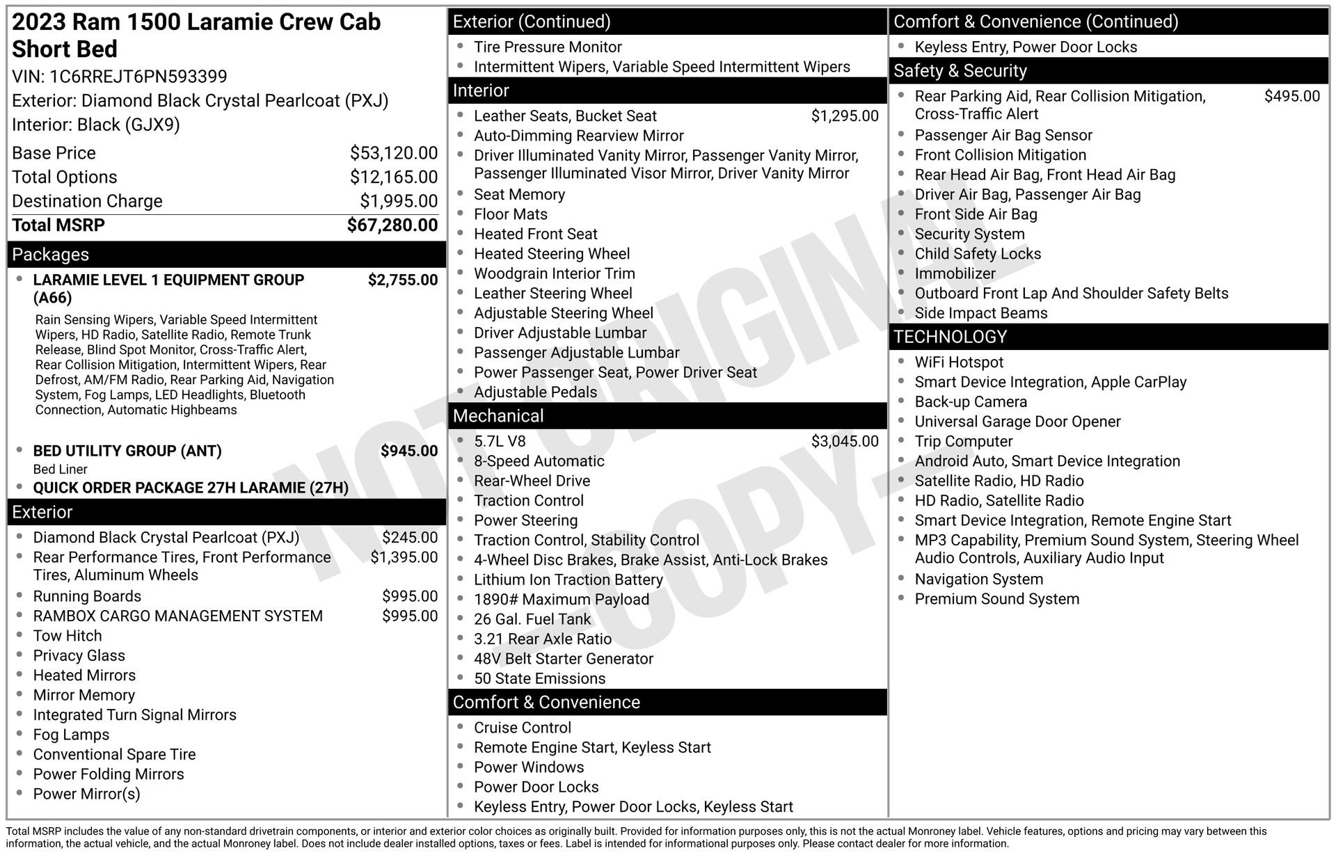 Used 2023 RAM 1500 Laramie RWD image 36
