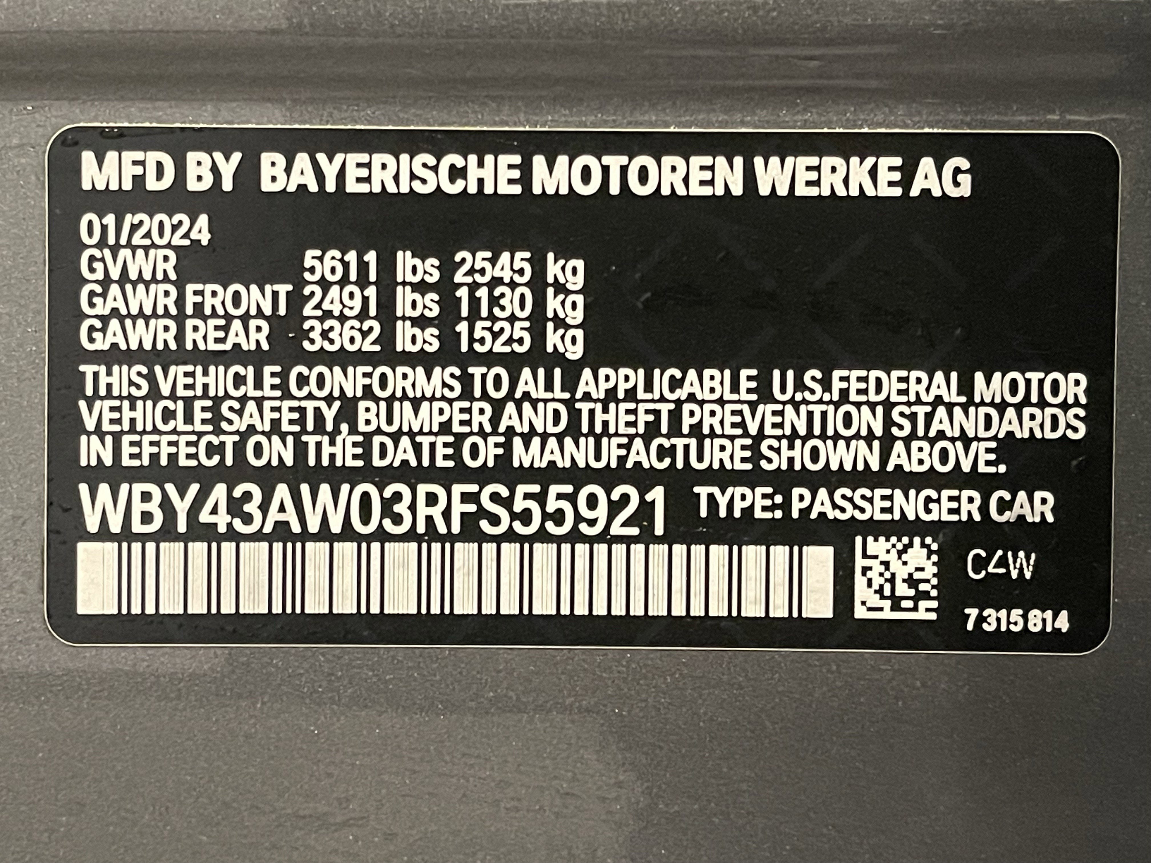 Certified 2024 BMW i4 eDrive35 w/ Convenience Package RWD image 25