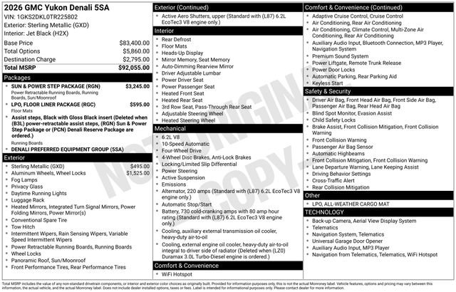 New 2026 GMC Yukon Denali w/ Sun & Power Step Package image 3