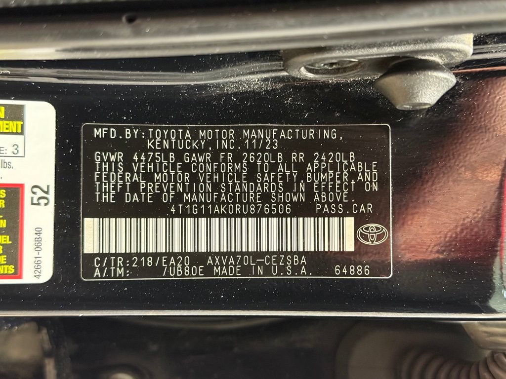 Certified 2024 Toyota Camry SE FWD image 27