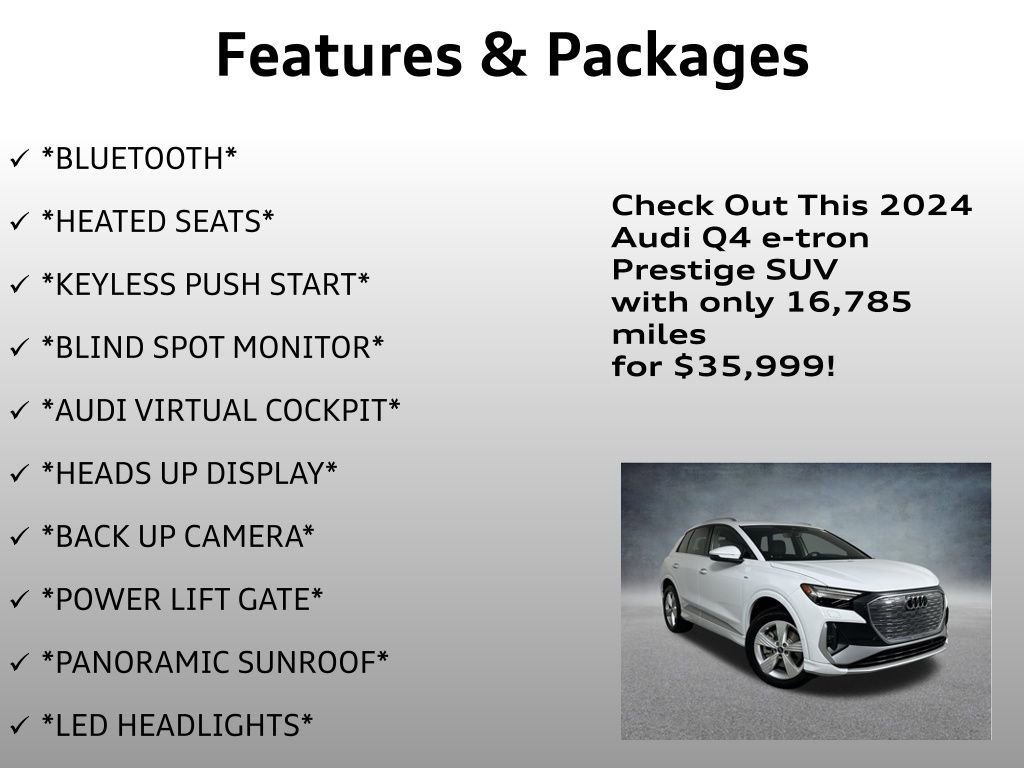 Used 2024 Audi Q4 e-tron Prestige image 8