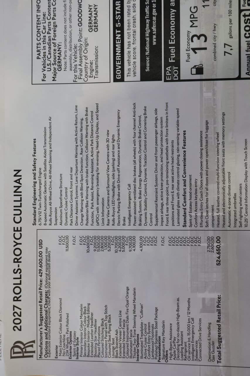 New 2026 Rolls-Royce Cullinan AWD/4WD image 29