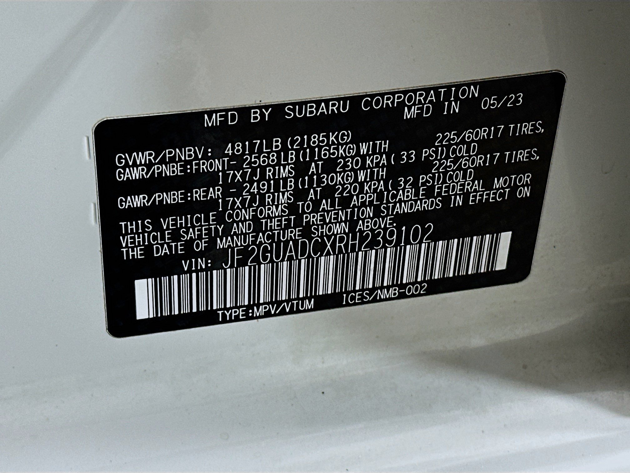 Used 2024 Subaru Crosstrek 2.0i Premium AWD/4WD image 12