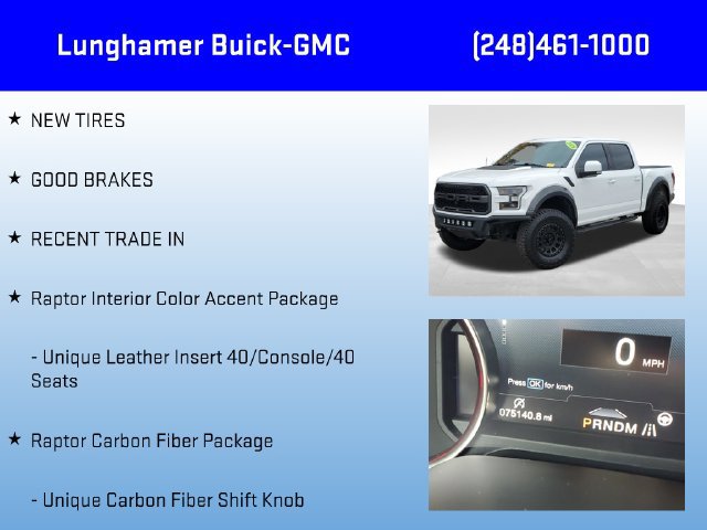 Used 2018 Ford F150 Raptor w/ Equipment Group 802A Luxury AWD/4WD image 6