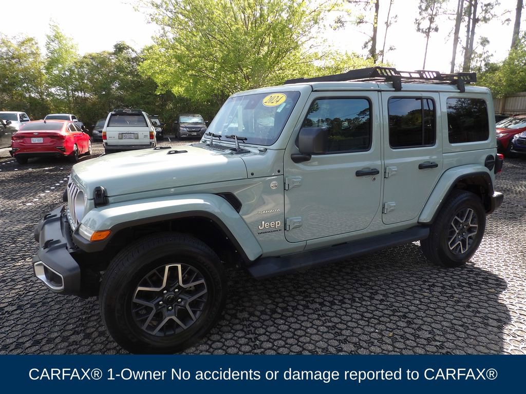 Used 2024 Jeep Wrangler Sahara w/ Technology Group AWD/4WD image 3
