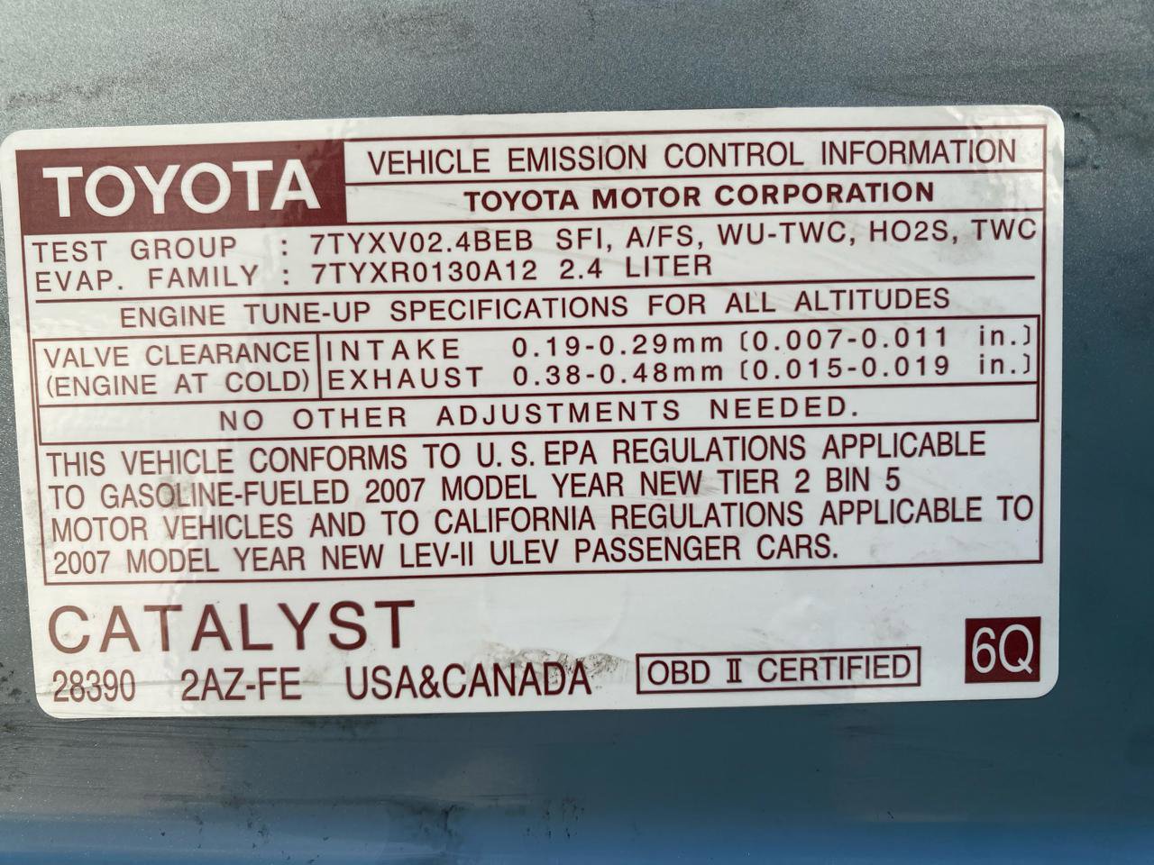 Used 2007 Toyota Camry LE FWD image 38