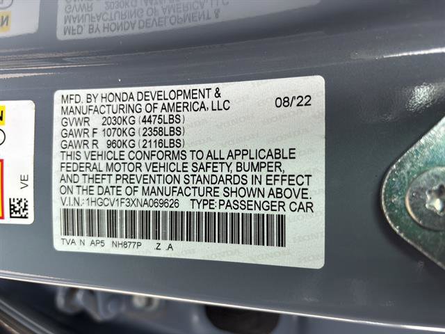 Used 2022 Honda Accord Sport image 21