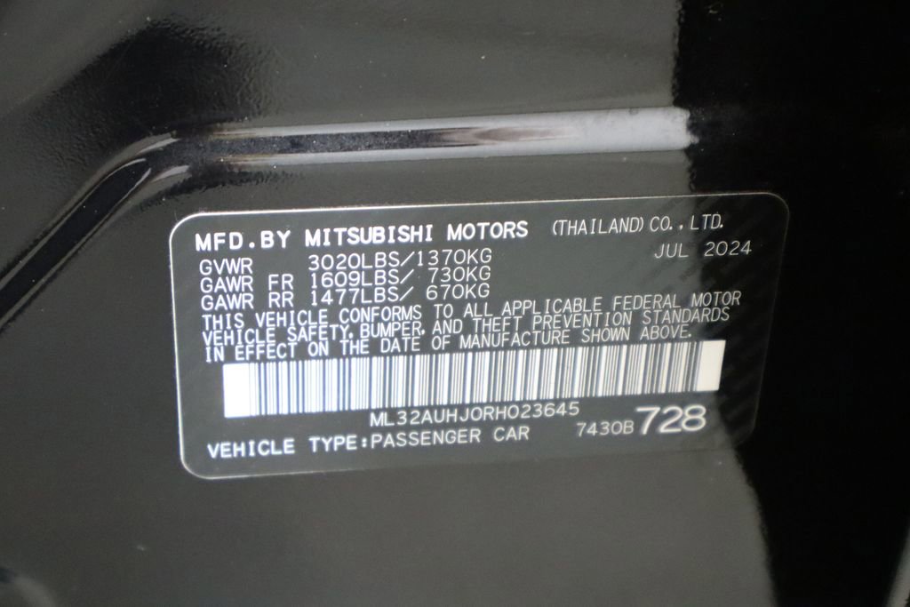 Used 2024 Mitsubishi Mirage ES FWD image 33
