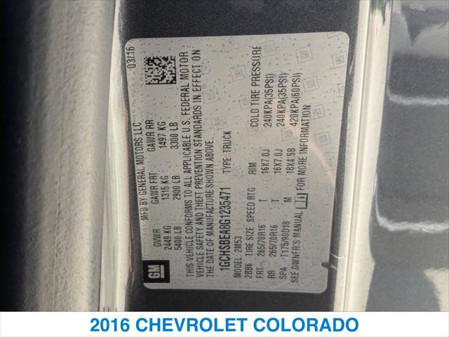 Used 2016 Chevrolet Colorado W/T image 26