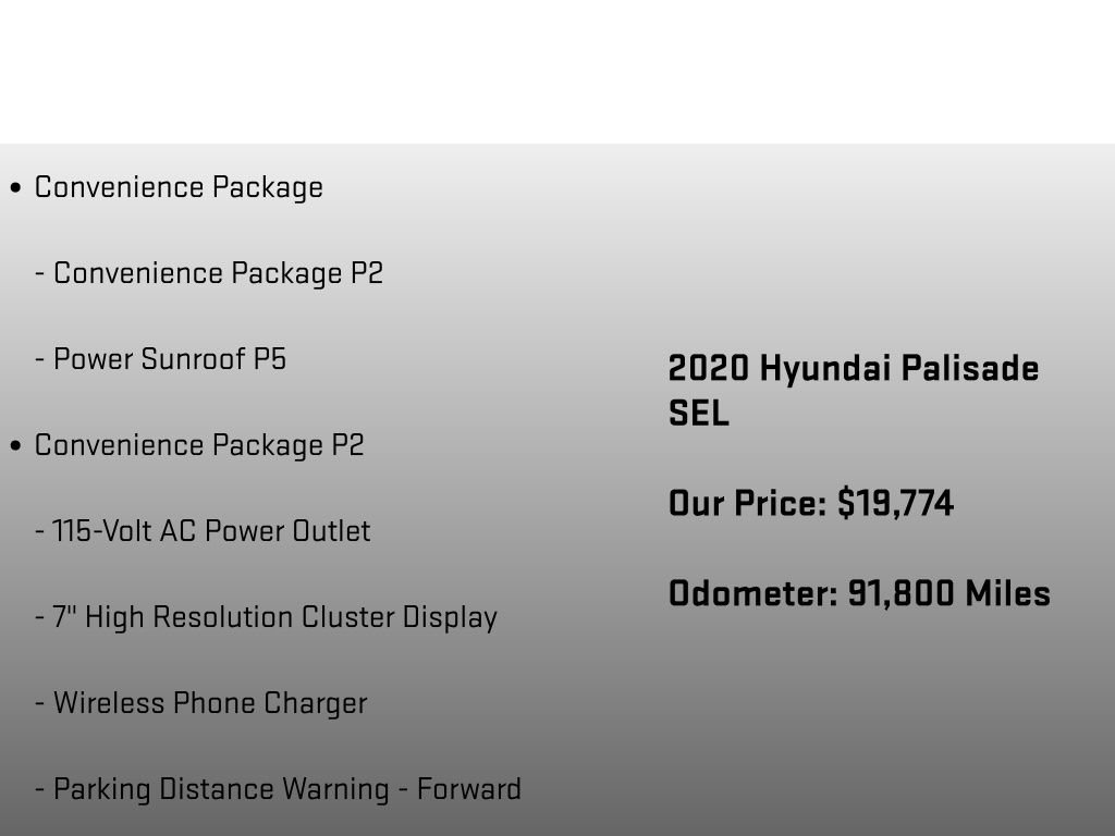 Used 2020 Hyundai Palisade SEL w/ Convenience Package FWD image 6