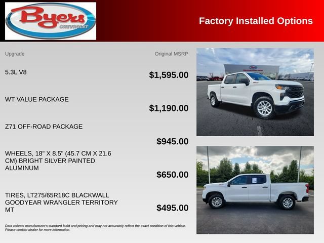 Used 2024 Chevrolet Silverado 1500 W/T w/ WT Value Package AWD/4WD image 10