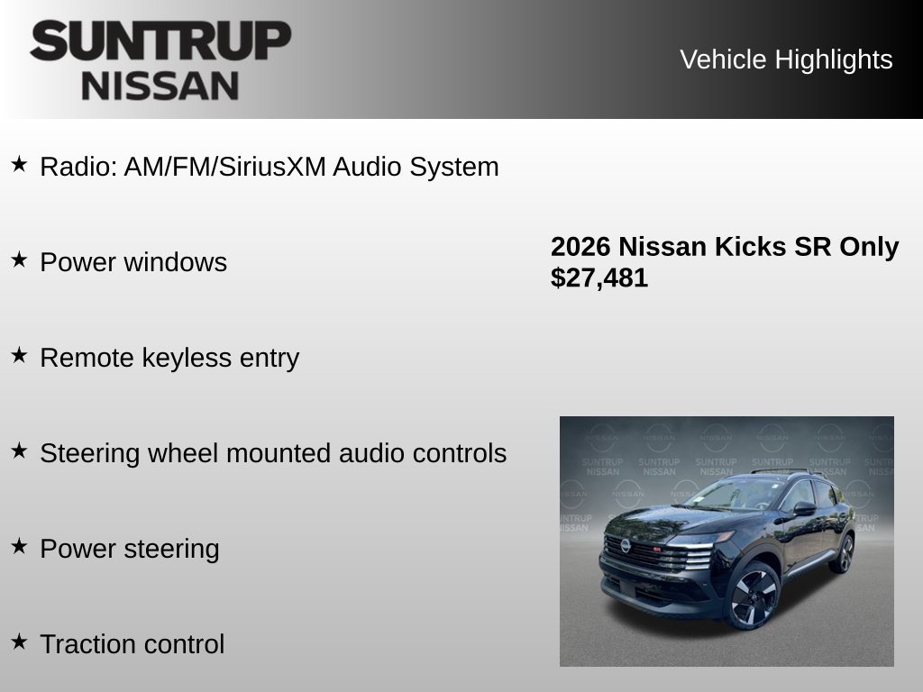 Used 2026 Nissan Kicks SR w/ Cold Weather Package AWD/4WD image 8