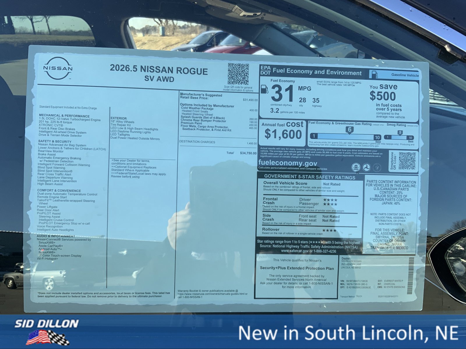 New 2026 Nissan Rogue SV w/ Cold Weather Package image 13