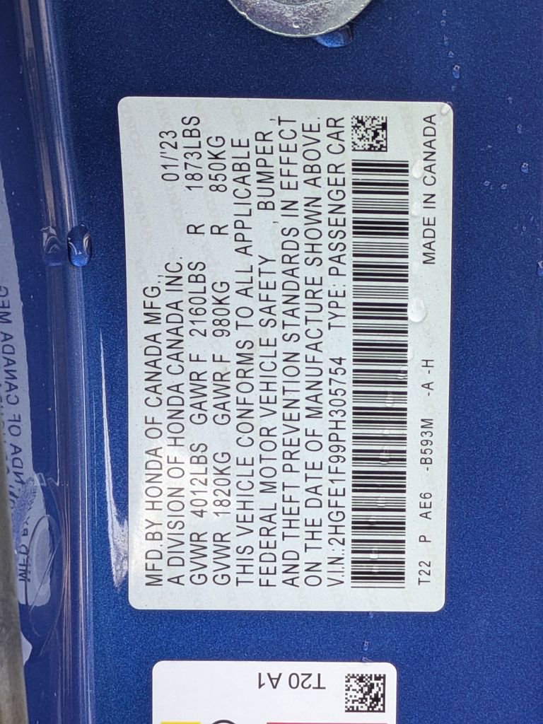 Certified 2023 Honda Civic Touring image 25