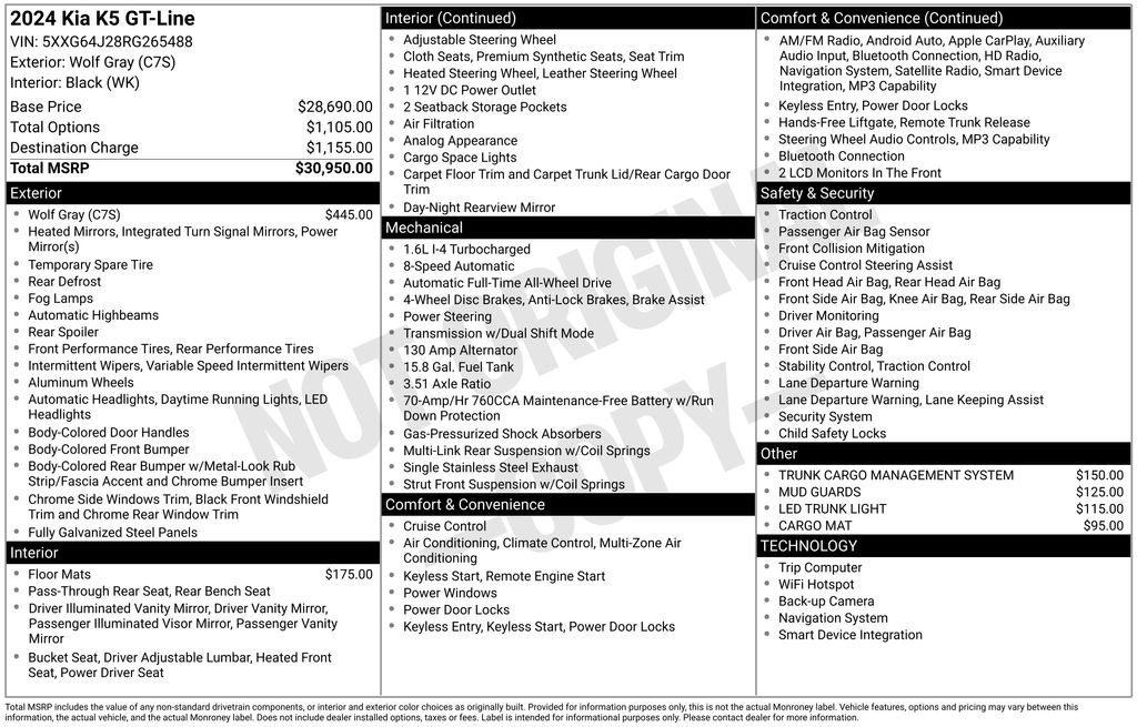 Used 2024 Kia K5 GT-Line image 6