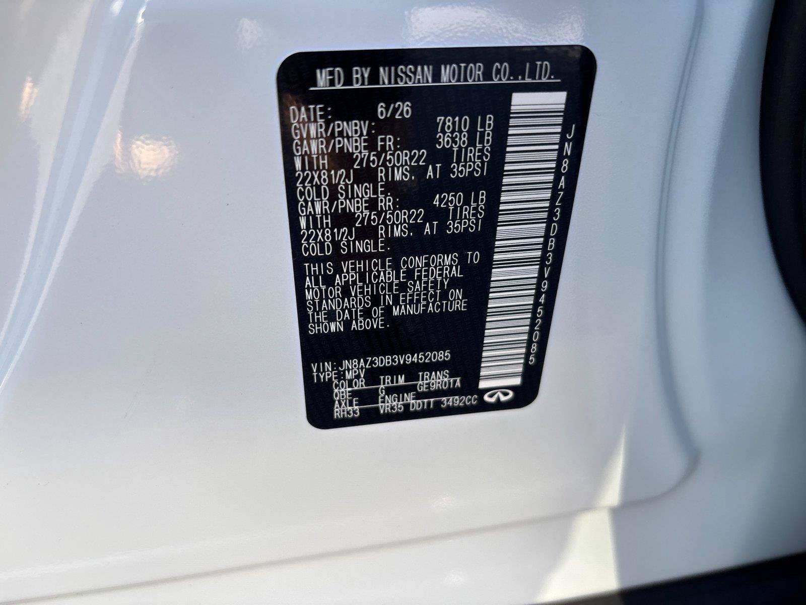 New 2027 INFINITI QX80 Sensory AWD/4WD image 12