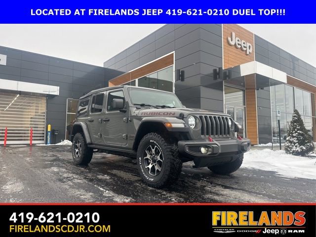 Used 2021 Jeep Wrangler Unlimited Rubicon w/ LED Lighting Group image 1