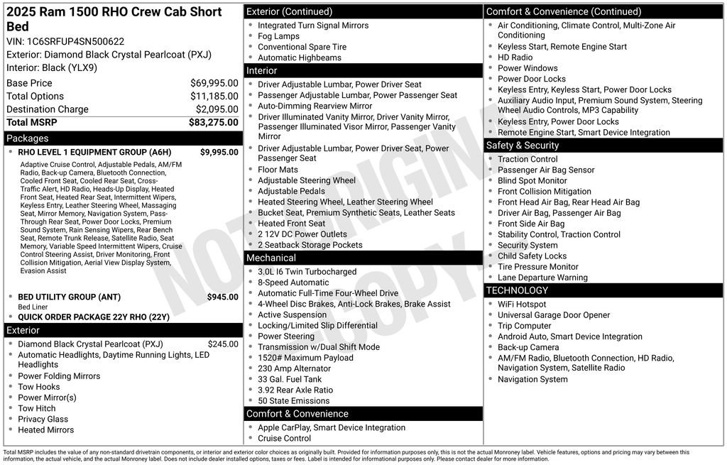 Used 2025 RAM 1500 RHO w/ RHO Level 1 Equipment Group AWD/4WD image 33