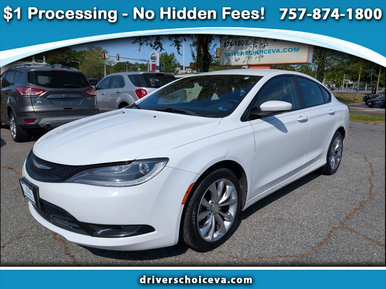 Used 2015 Chrysler 200 S w/ Navigation & Sound Group I
