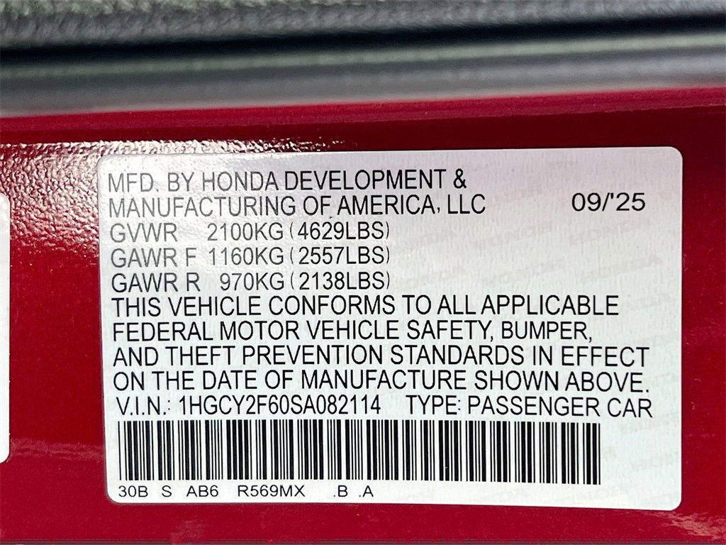 New 2025 Honda Accord EX-L image 33