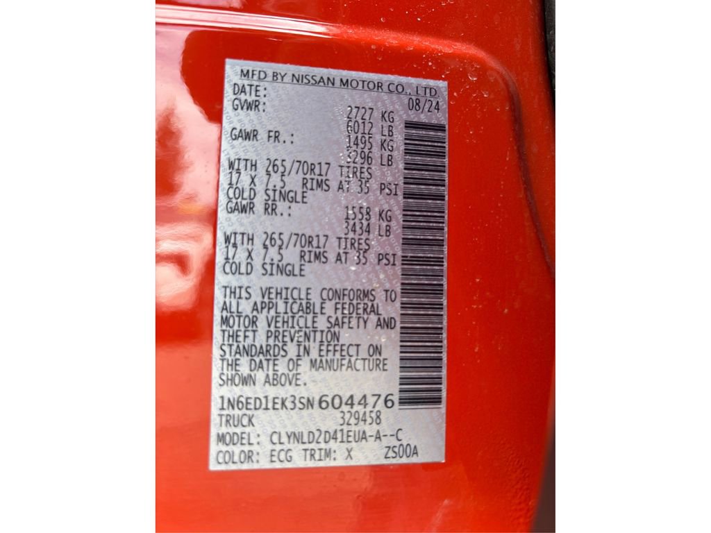 Certified 2025 Nissan Frontier PRO-4X AWD/4WD image 16