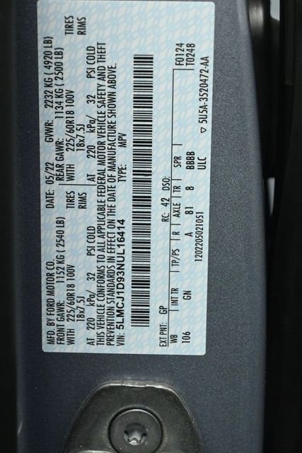 Certified 2022 Lincoln Corsair AWD w/ Equipment Group 101A image 35