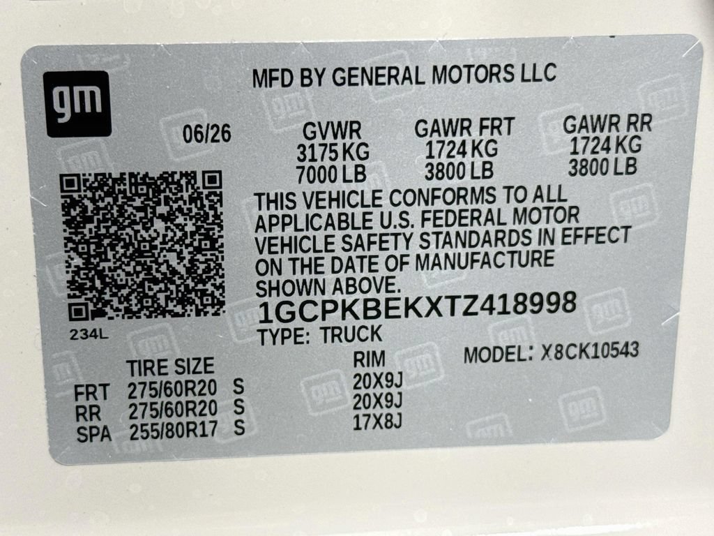 New 2026 Chevrolet Silverado 1500 Custom w/ Turbomax Blackout Package AWD/4WD image 29