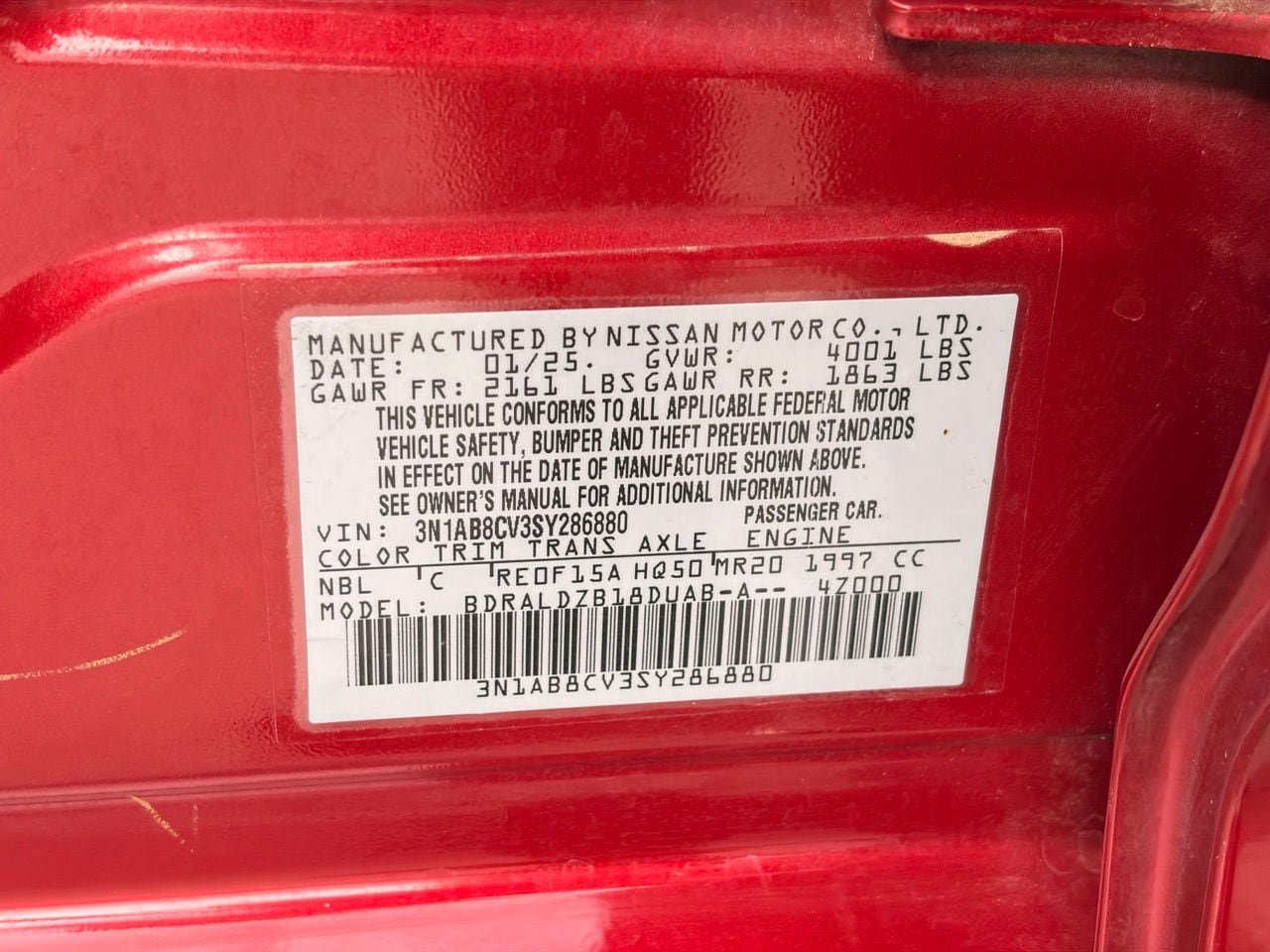 Certified 2025 Nissan Sentra SV w/ SV Premium Package FWD image 31