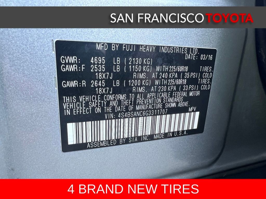 Used 2016 Subaru Outback 2.5i Limited image 44