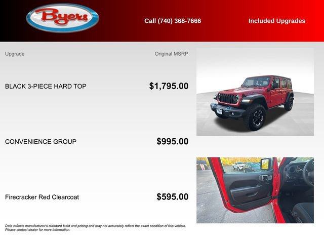 Used 2025 Jeep Wrangler Unlimited Rubicon 4xe w/ Convenience Group AWD/4WD image 5