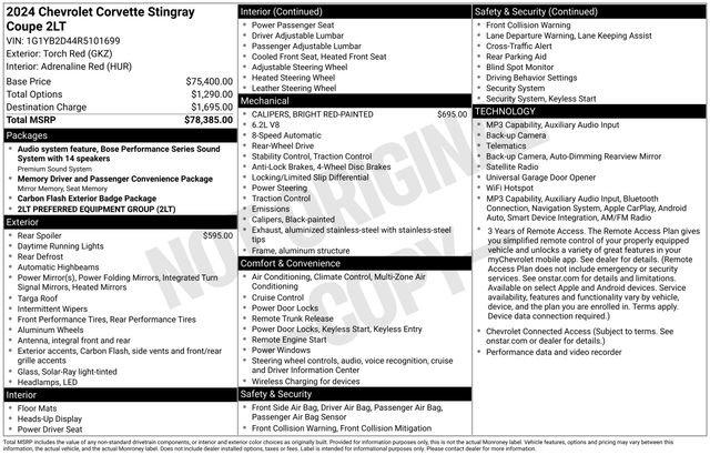 Used 2024 Chevrolet Corvette Stingray Preferred Cpe w/ 2LT RWD image 26