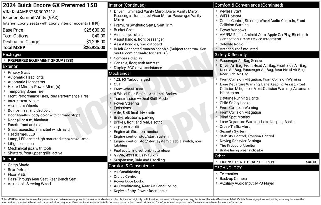 Used 2024 Buick Encore GX Preferred image 6