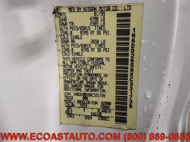 Used 1999 Nissan Frontier XE RWD image 22