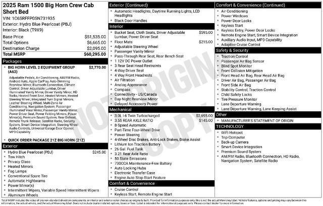 Used 2025 RAM 1500 Big Horn AWD/4WD image 5