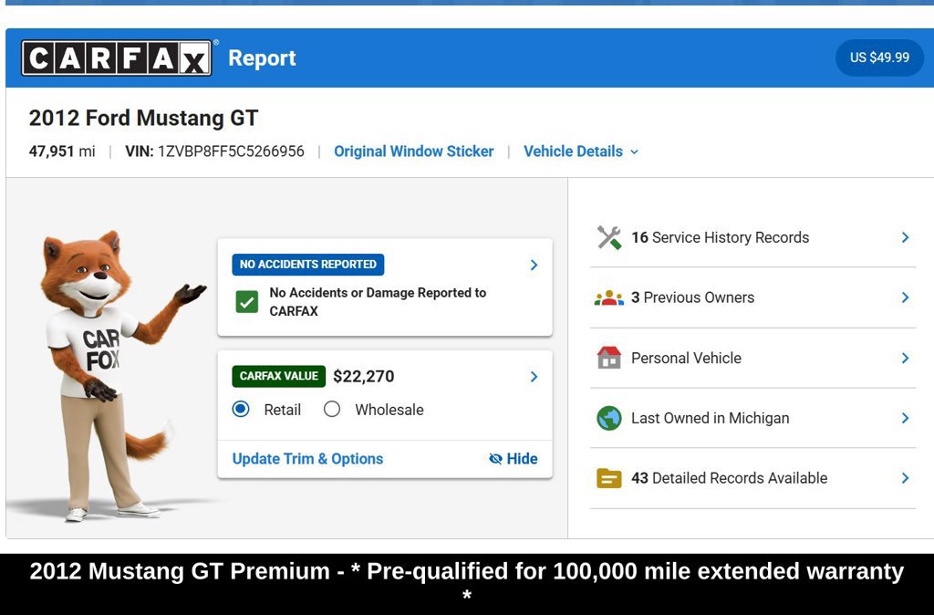 Used 2012 Ford Mustang GT Premium w/ Security Pkg RWD image 10