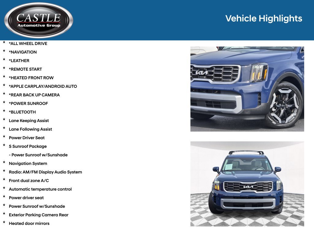 Used 2024 Kia Telluride S w/ S Sunroof Package AWD/4WD image 3