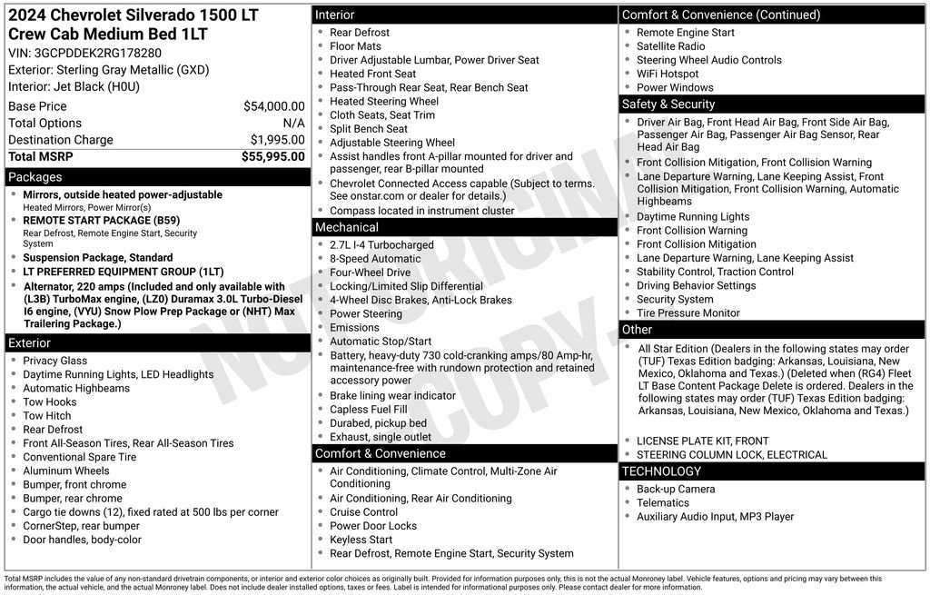 Used 2024 Chevrolet Silverado 1500 LT AWD/4WD image 4