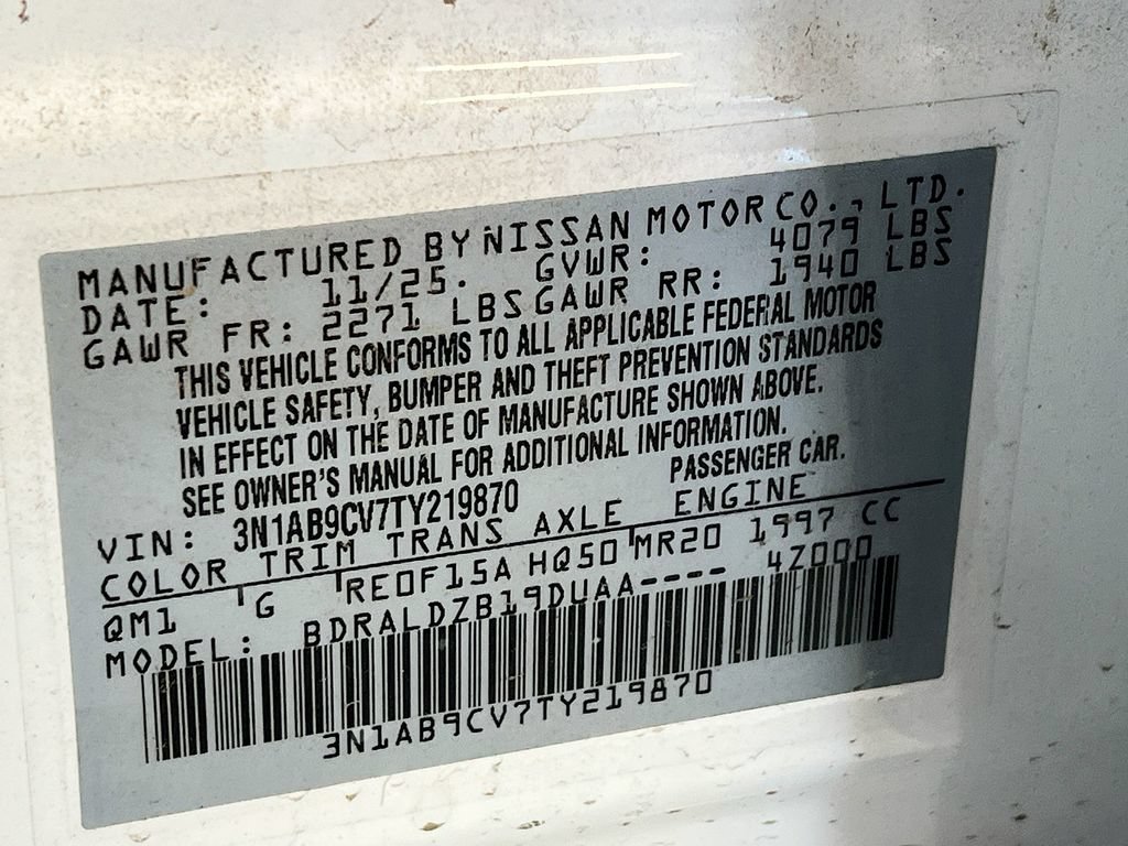 New 2026 Nissan Sentra SV w/ Floor Mat Package FWD image 29