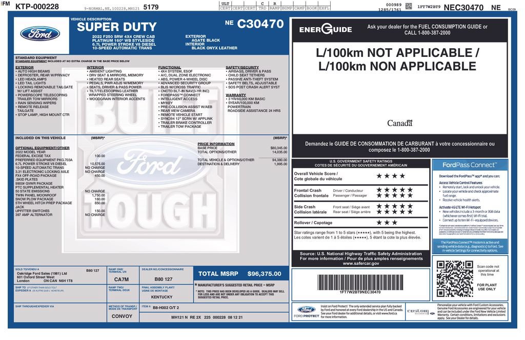 Used 2022 Ford F250 Platinum AWD/4WD image 59